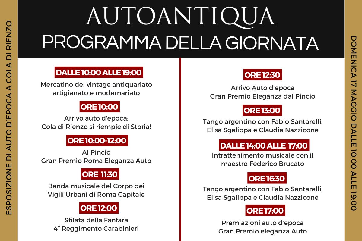 17 maggio autoantiqua roma